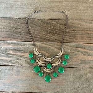 Filigree color beaded necklace